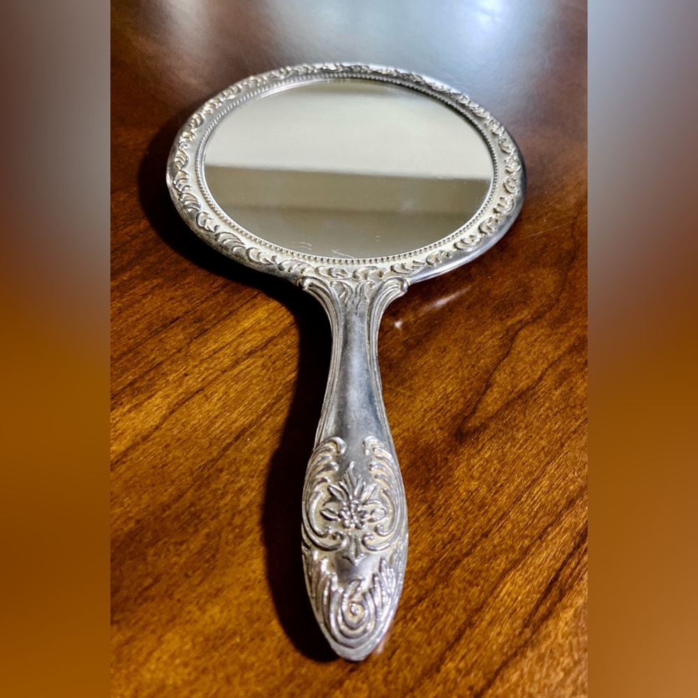 Mirror Godinger GSA Silver Piece Ornate
Dresser Vanity  Hand Mirror